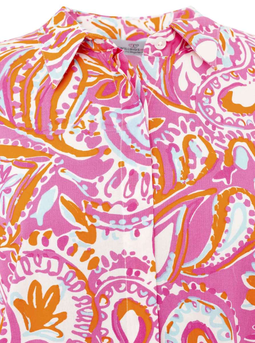 đź’• Zwillingsherz Bluse "Summer Vibes" Kurzarm Viskose Candy