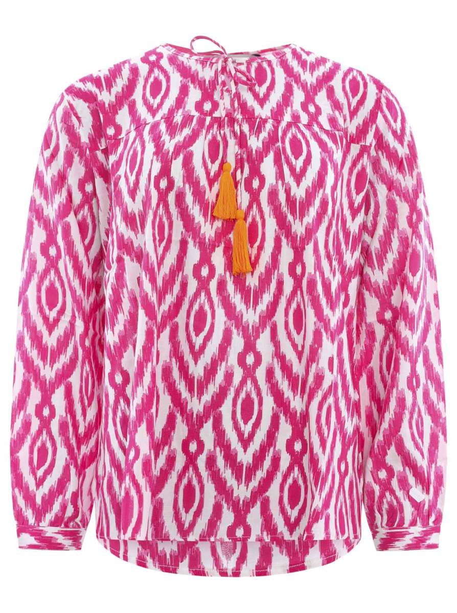 đź’• Zwillingsherz Bluse "Aquarell Ovale" Viskose Pink