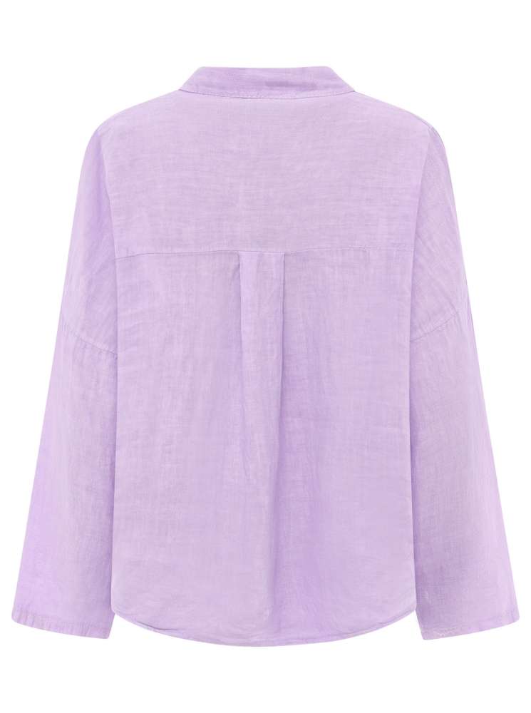 đź’• Zwillingsherz Bluse "Kurz" Leinenbluse 100 % Leinen Flieder