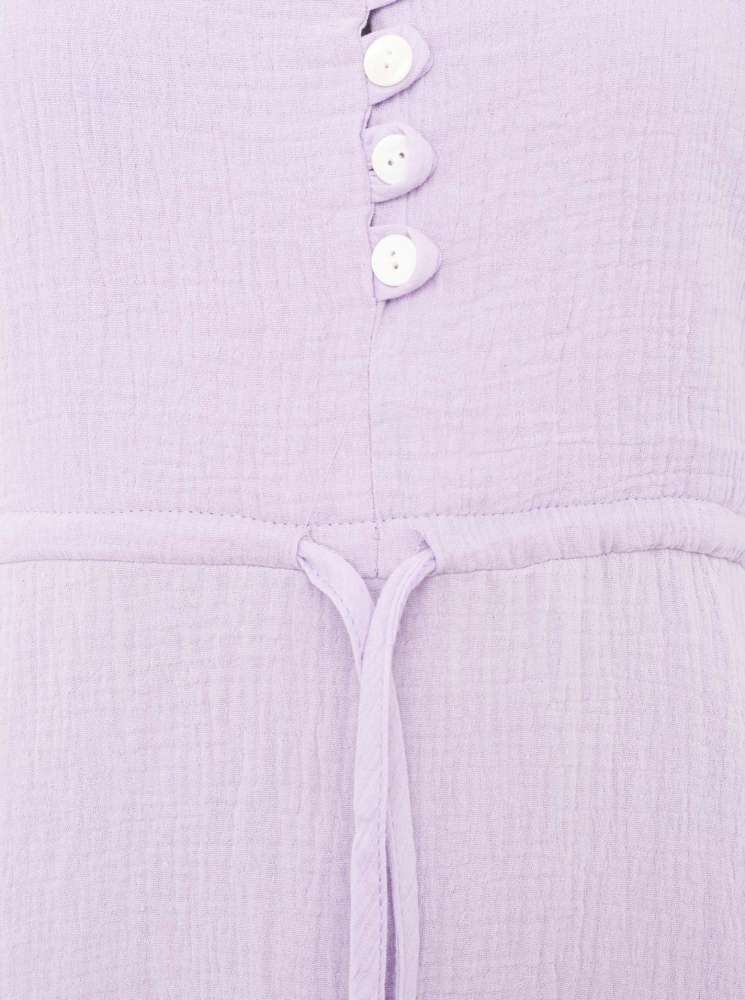 đź’• Zwillingsherz Bluse Musselin "BoHo" Tunika Flieder