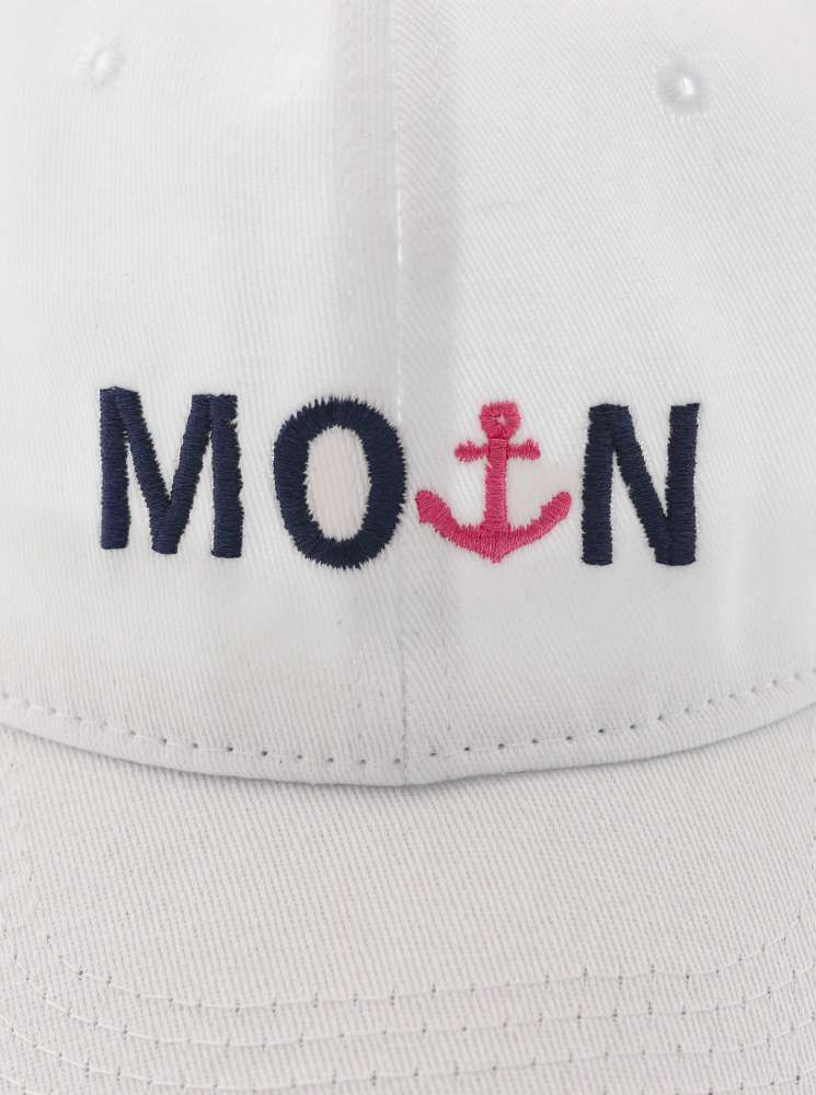 💕 Zwillingsherz Cap "Moin & Anker" Weiß