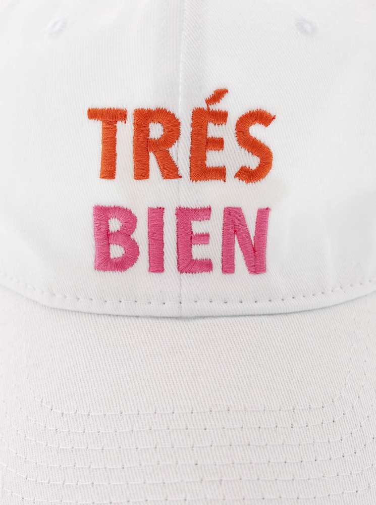 💕 Zwillingsherz Cap "Tres Bien" Weiß
