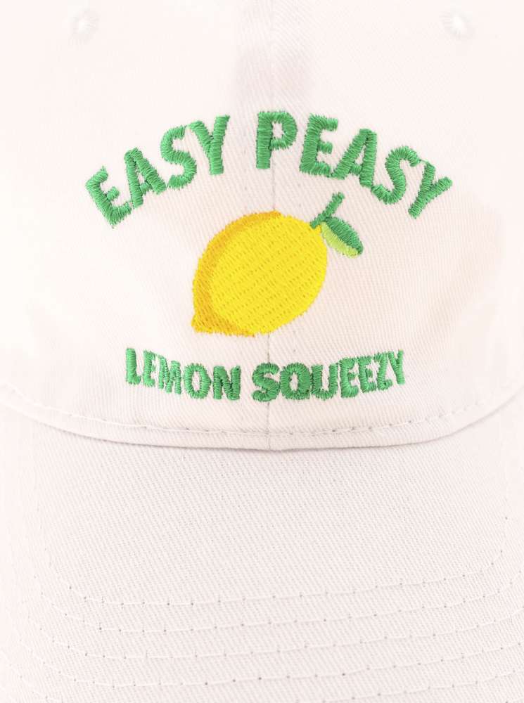 💕 Zwillingsherz Cap "Easy Peasy" Weiß