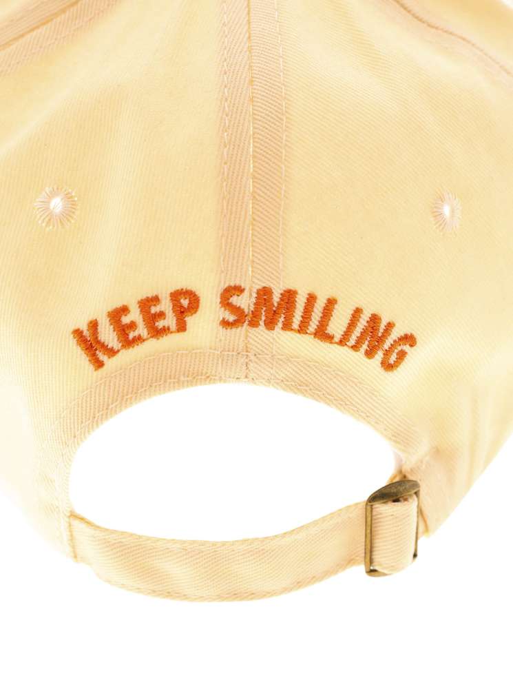 💕 Zwillingsherz Cap "Keep Smiling" Beige