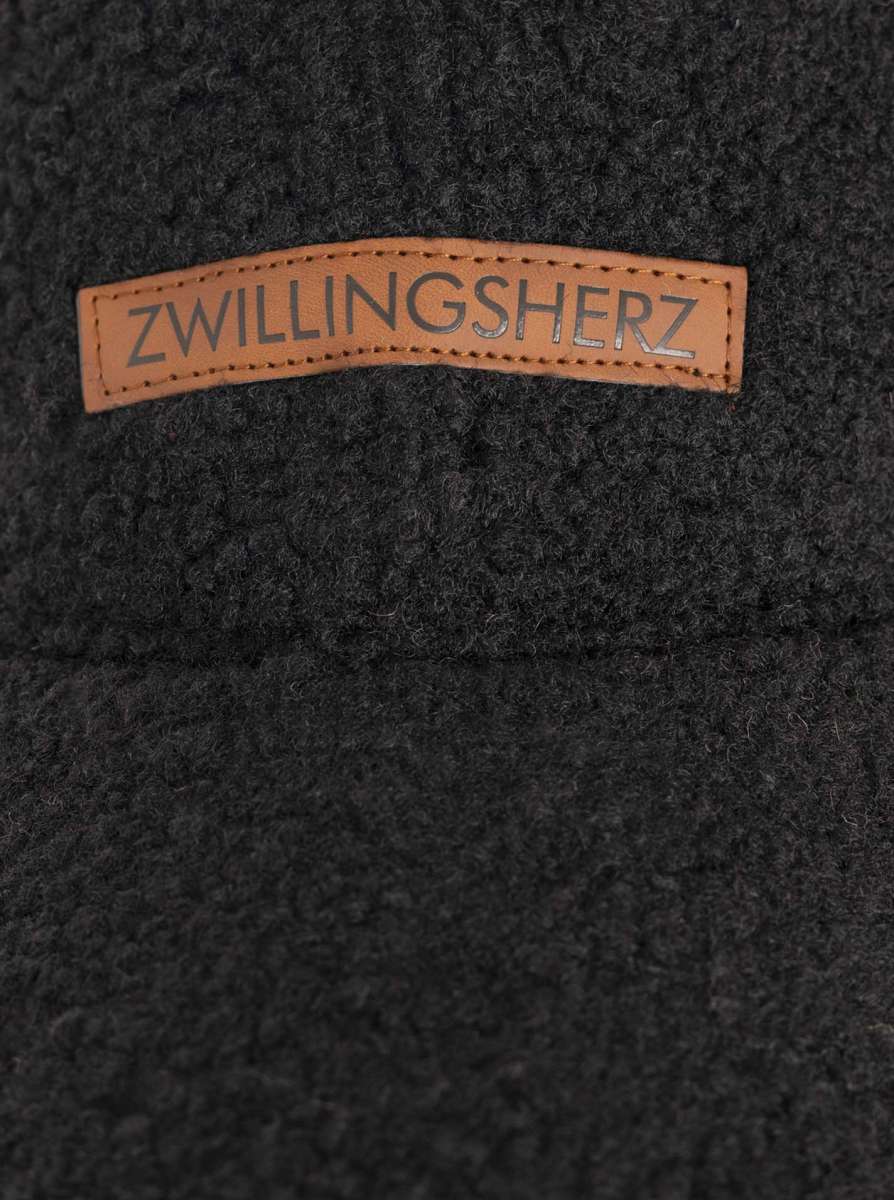 💕 Zwillingsherz Cap Teddy "Patch" Schwarz