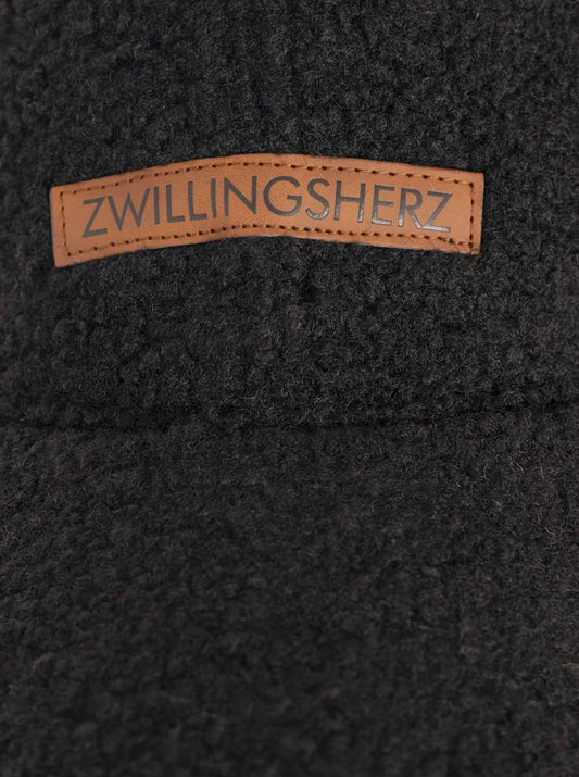 💕 Zwillingsherz Cap Teddy "Patch" Schwarz