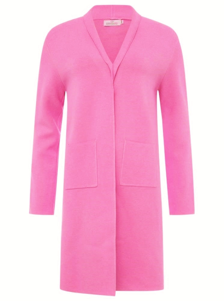 đź’• Zwillingsherz Strickjacke "Jessy 2.0" Kragen Rosa