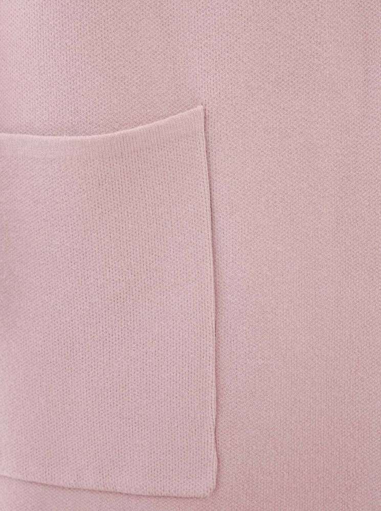 đź’• Zwillingsherz Strickjacke "Janina Basic" Strickmantel offen Altrosa