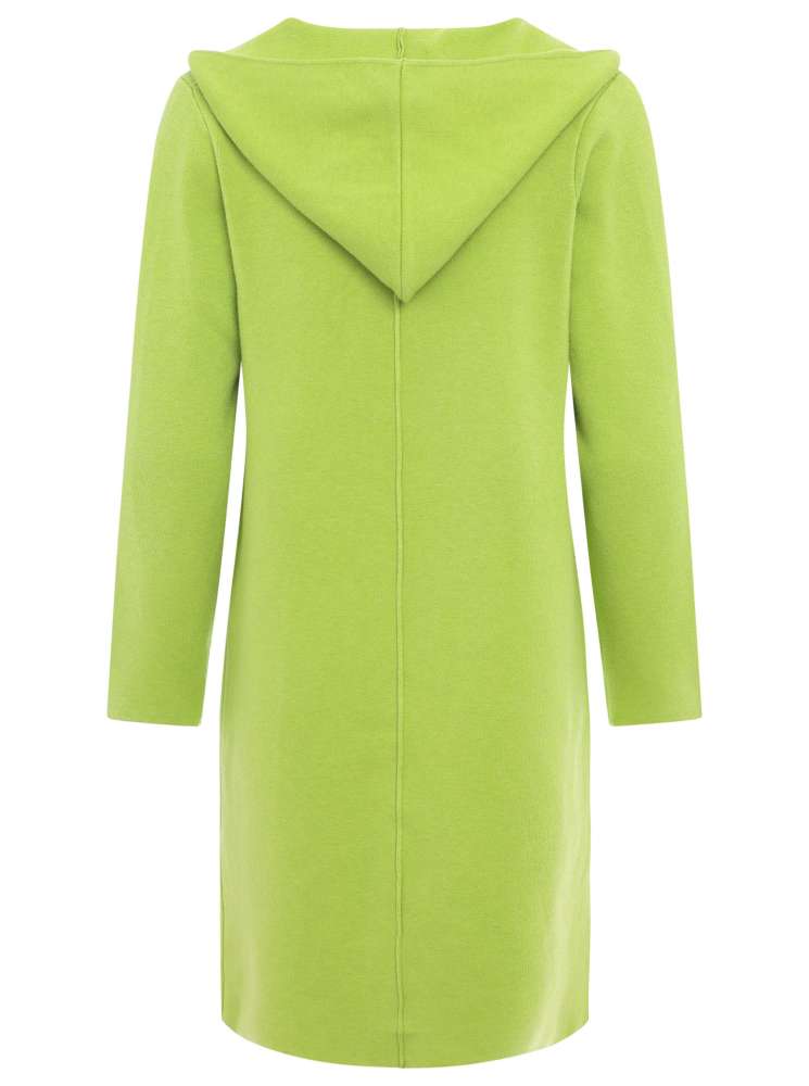 💕 Zwillingsherz Strickjacke "Janina Basic" Strickmantel offen Apfelgrün
