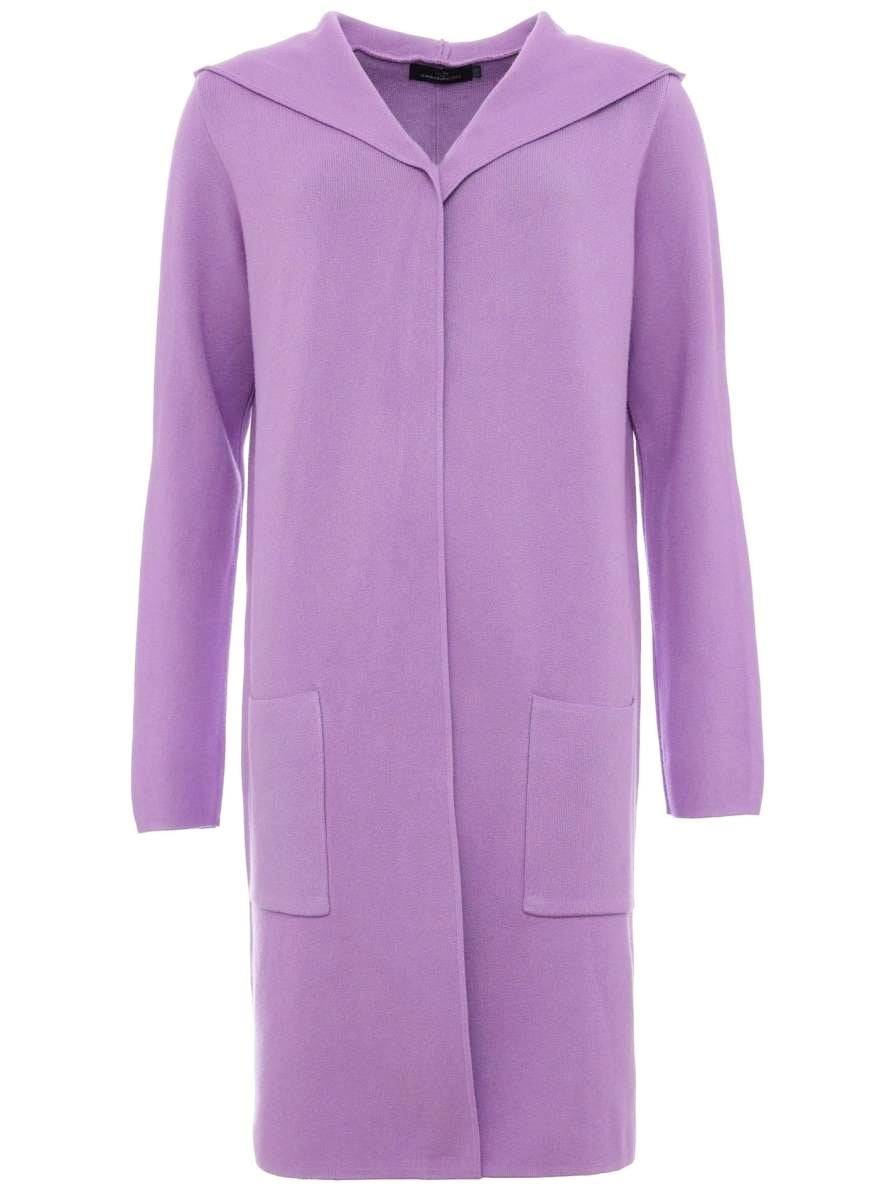 đź’• Zwillingsherz Strickjacke "Janina Basic" Strickmantel offen Lavendel