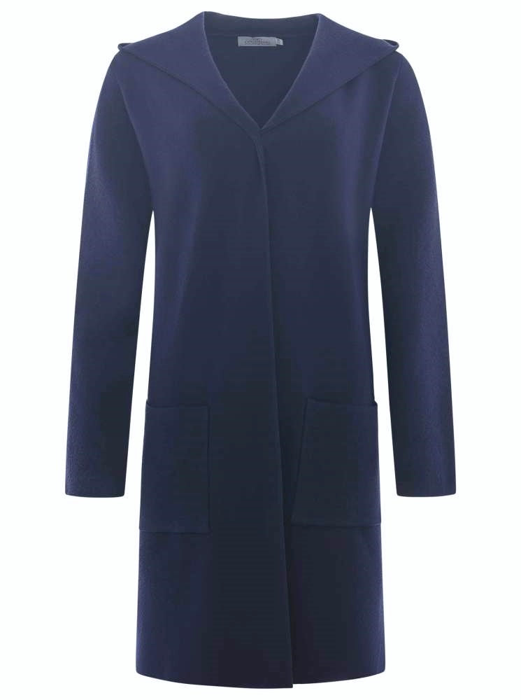 đź’• Zwillingsherz Strickjacke "Janina Basic" Strickmantel offen Navy
