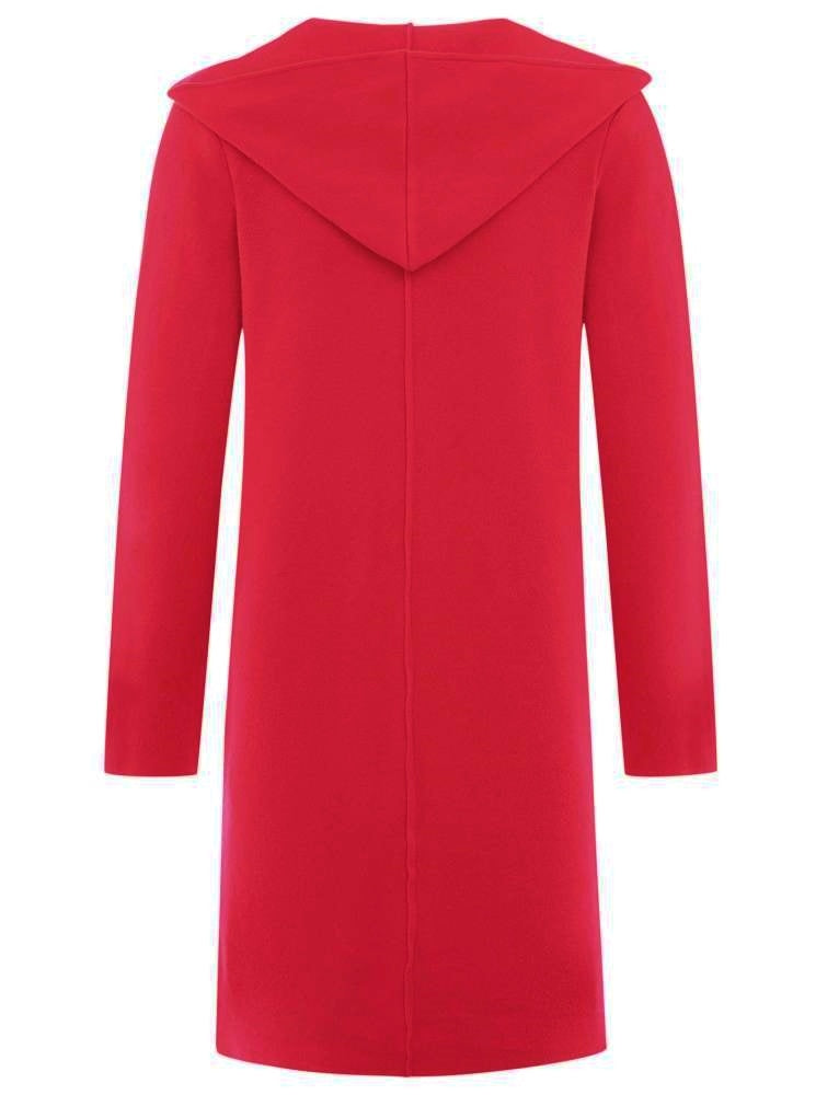 đź’• Zwillingsherz Strickjacke "Janina Basic" Strickmantel offen Rot