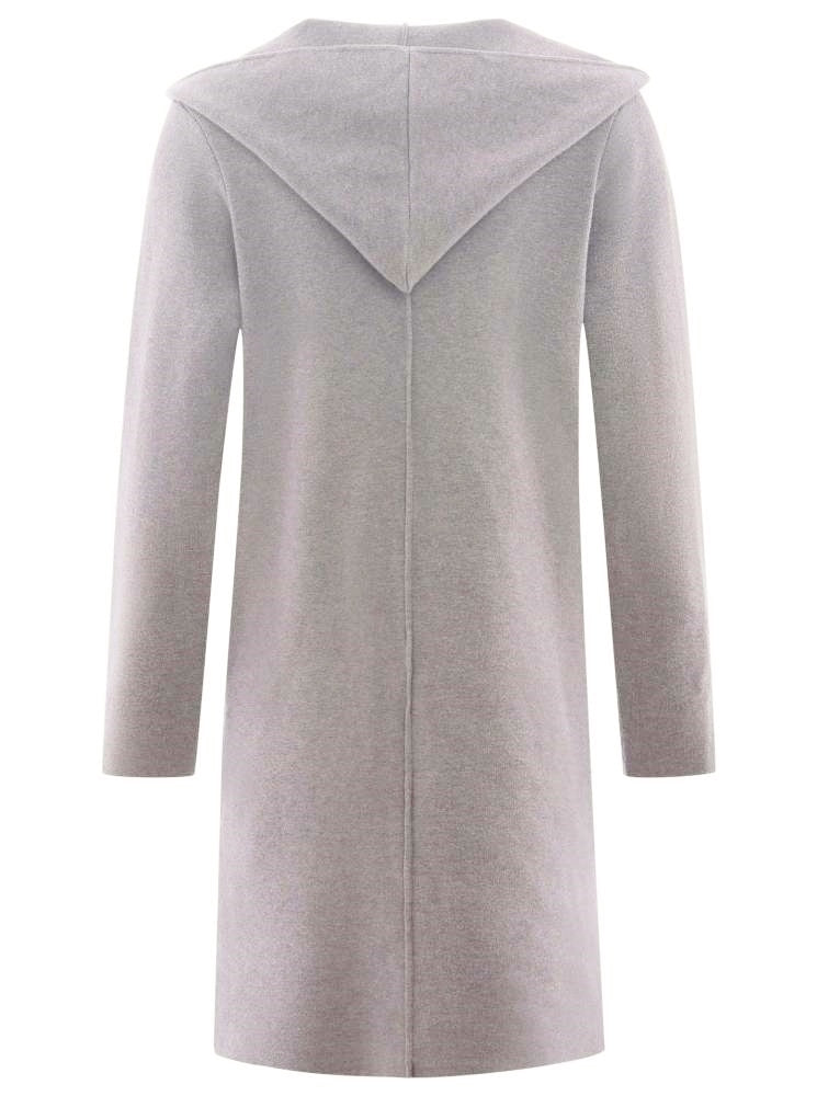 đź’• Zwillingsherz Strickjacke "Janina Basic" Strickmantel offen Dunkelgrau