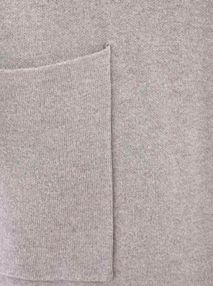 đź’• Zwillingsherz Strickjacke "Janina Basic" Strickmantel offen Dunkelgrau