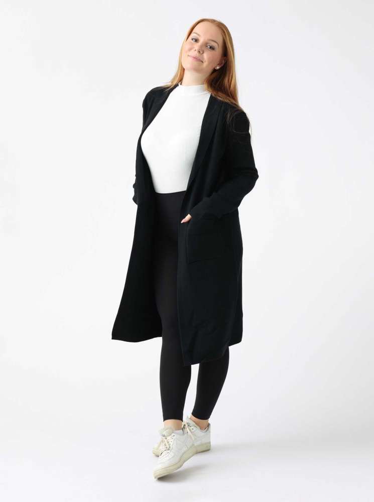 đź’• Zwillingsherz Strickjacke "Jessy 2.0" Kragen Schwarz