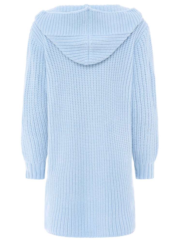 💕 Zwillingsherz Strickjacke "Katinka" Strickmantel Knöpfe Hellblau