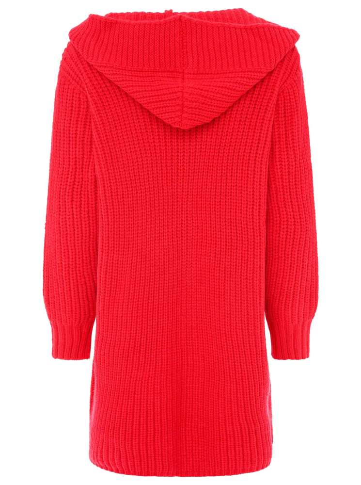 💕 Zwillingsherz Strickjacke "Katinka" Strickmantel Knöpfe Rot