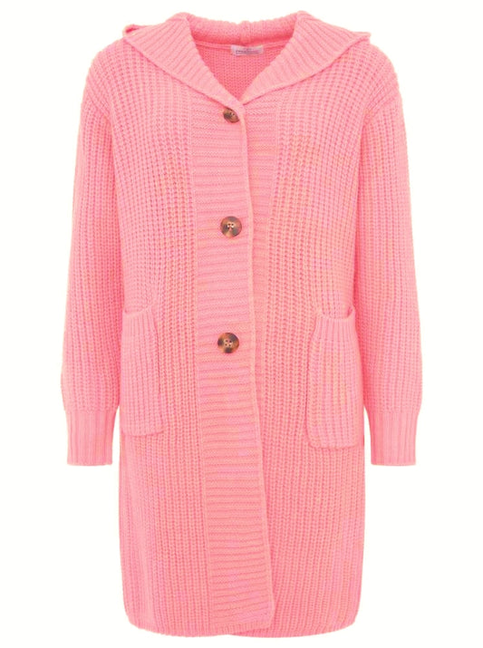 💕 Zwillingsherz Strickjacke "Katinka" Strickmantel Knöpfe Bubblegum
