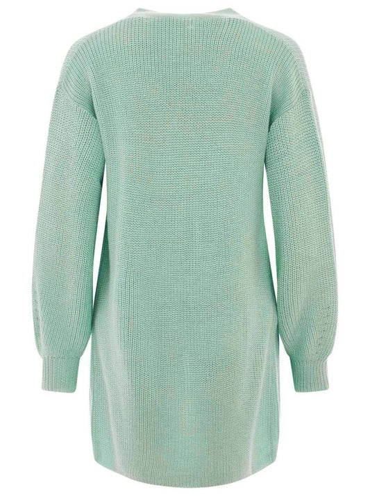 💕 Zwillingsherz Strickjacke "Katja" Merinowolle Mint