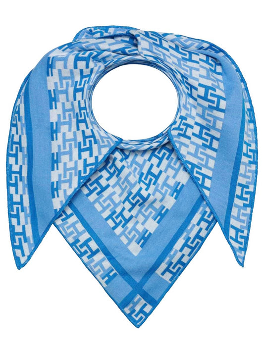 💕 Zwillingsherz Dreieckstuch "Lana" Baumwolle Hellblau