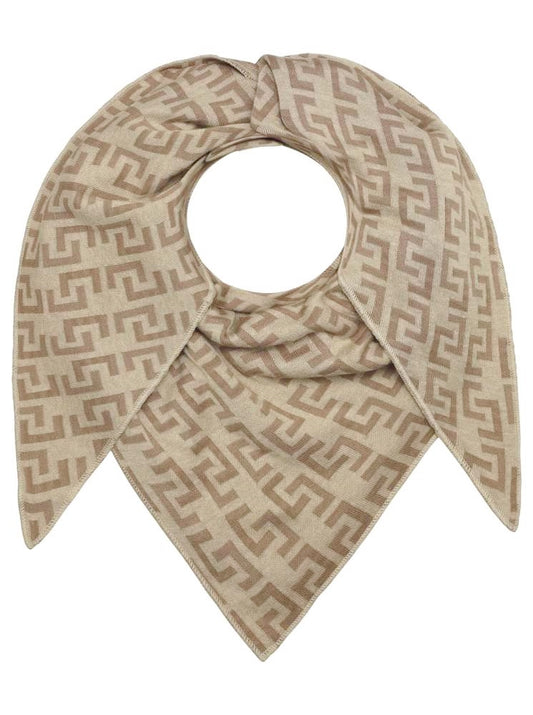 💕 Zwillingsherz Dreieckstuch "Stockholm City" Baumwolle Beige