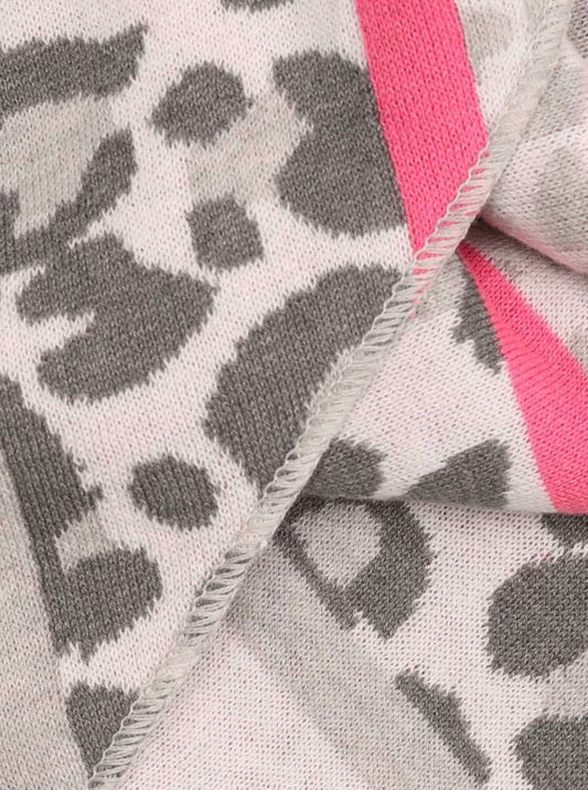 💕 Zwillingsherz Dreieckstuch "Love is love" Baumwolle Grau Pink