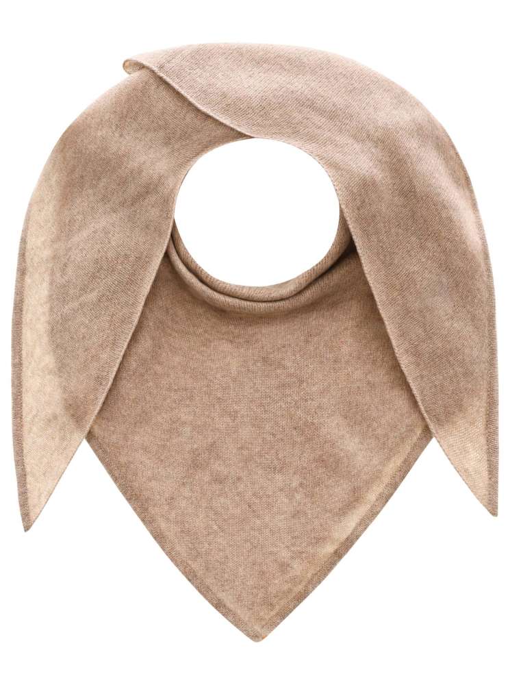 đź’• Zwillingsherz Dreieckstuch "100 % Cashmere" Kaschmir Beige