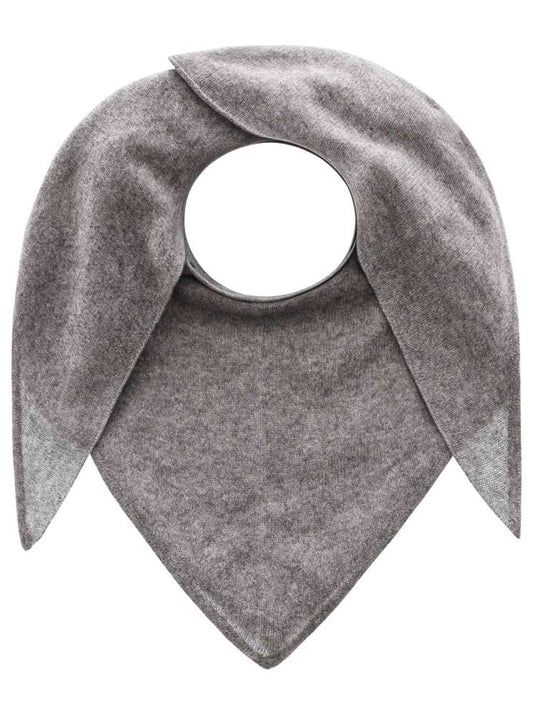 💕 Zwillingsherz Dreieckstuch "100 % Cashmere" Kaschmir Mittelgrau