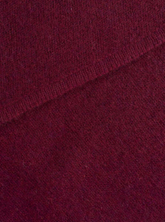 💕 Zwillingsherz Dreieckstuch "100 % Cashmere" Kaschmir Bordeaux