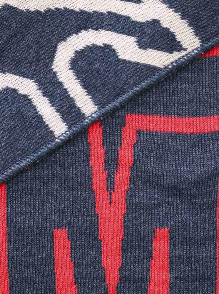 💕 Zwillingsherz Dreieckstuch "Anker Moin" Baumwolle Jeans Rot