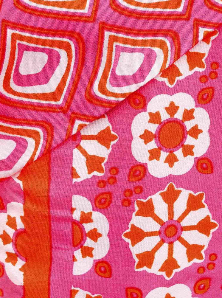 đź’• Zwillingsherz Dreieckstuch "Kreise Tropfen" Bambus Pink