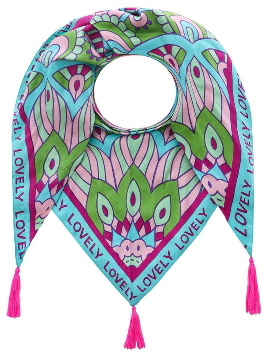 💕 Zwillingsherz Dreieckstuch "Meret" Bambus Multi