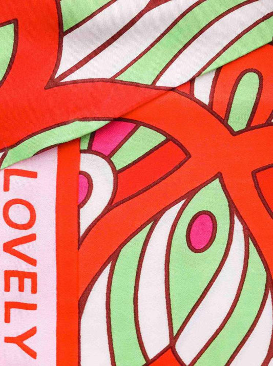 💕 Zwillingsherz Dreieckstuch "Meret" Bambus Pink