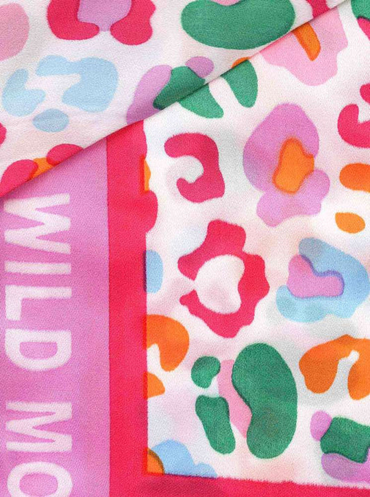 💕 Zwillingsherz Dreieckstuch "Regenbogen Leo" Bambus Multi