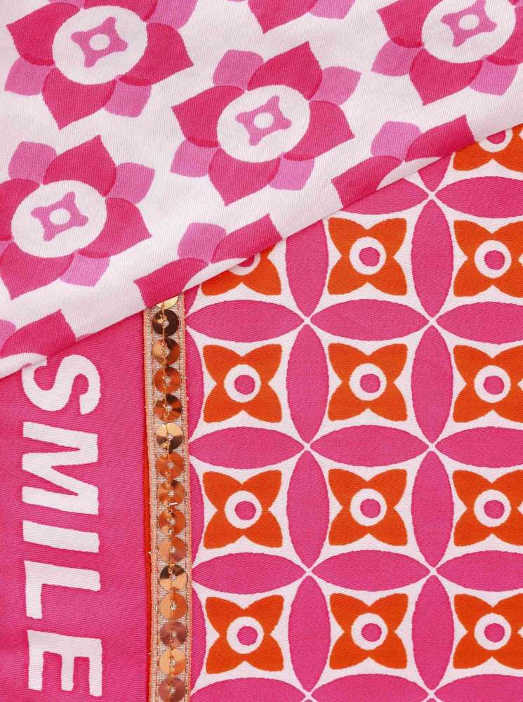 💕 Zwillingsherz Dreieckstuch "Smile and Shine" Bambus Pink