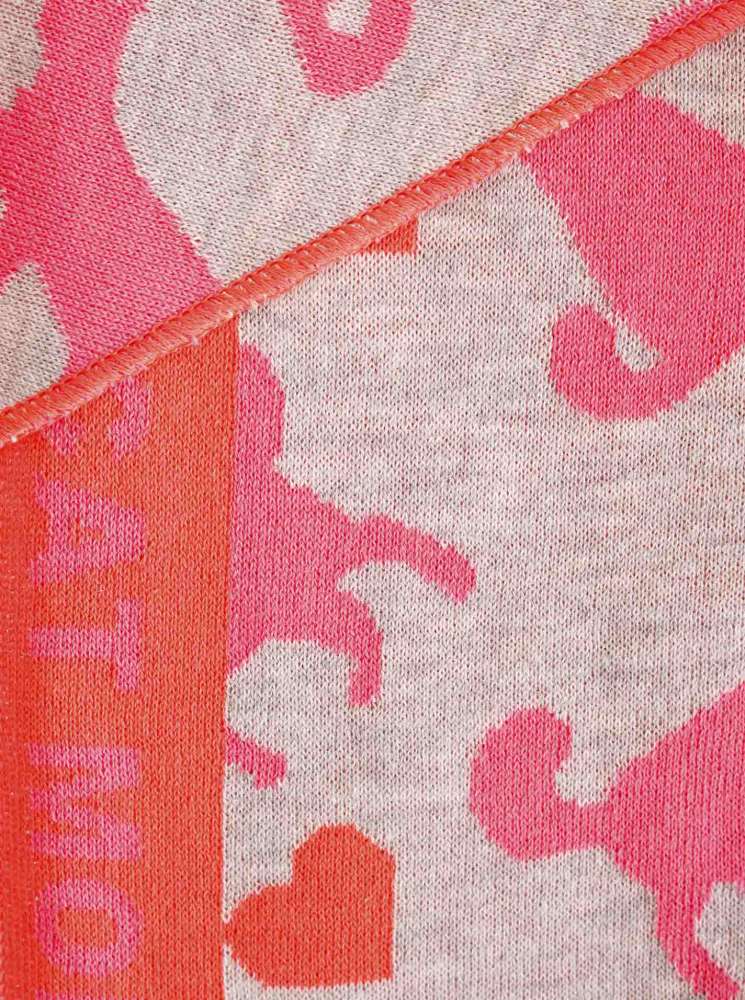 💕 Zwillingsherz Dreieckstuch "Cat Mom" Baumwolle Grau Pink