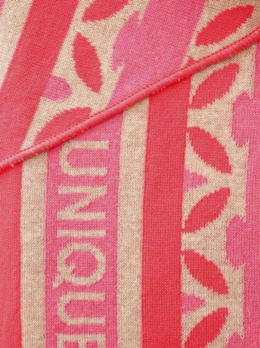 💕 Zwillingsherz Dreieckstuch "Embrace unique" Baumwolle Beige Pink