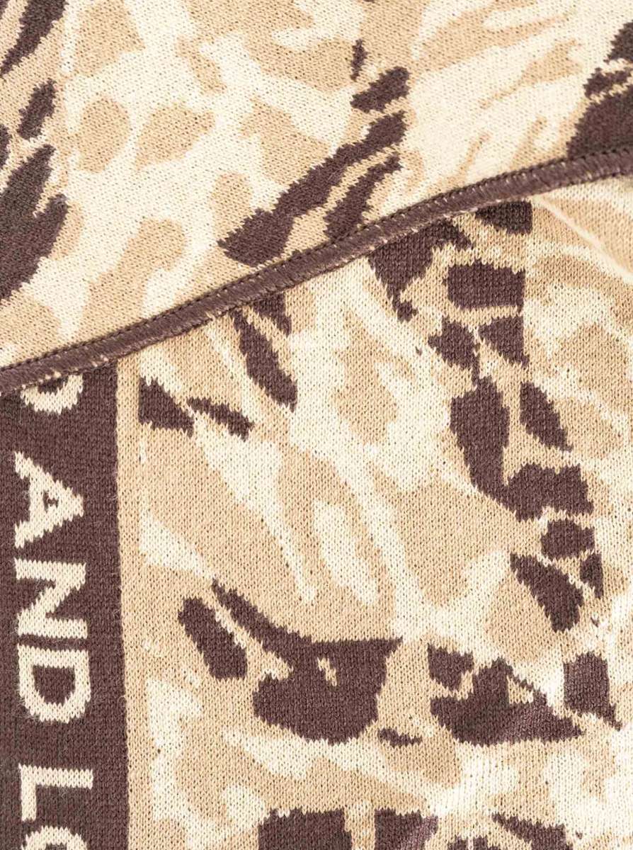 💕 Zwillingsherz Dreieckstuch "Zebra Leo" Baumwolle Beige