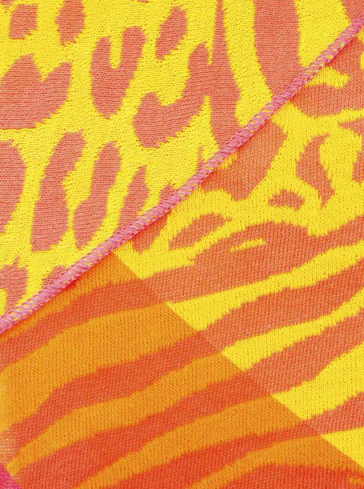 💕 Zwillingsherz Dreieckstuch "Leo Zebra" Baumwolle Bunt