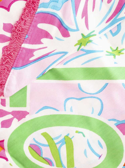 💕 Zwillingsherz Dreieckstuch "Lovely Flower" 100 % Viskose nachhaltig Multi