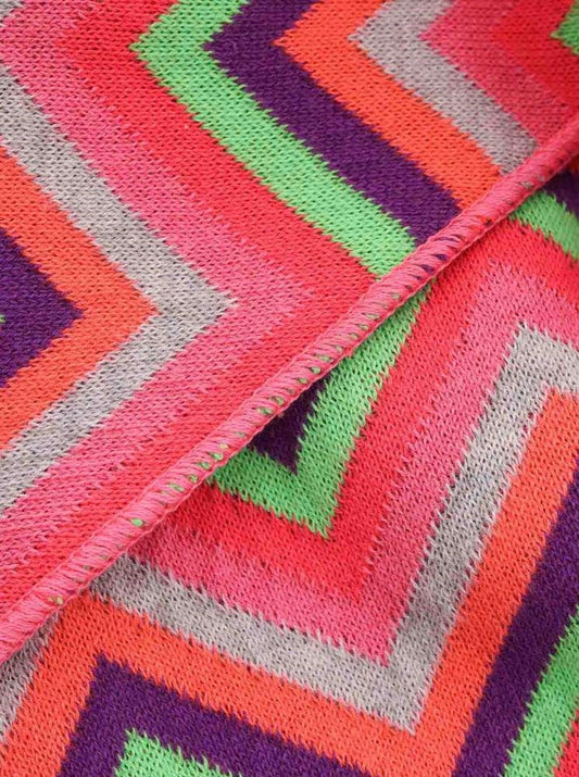 💕 Zwillingsherz Dreieckstuch "Nessi" Baumwolle Neon Bunt