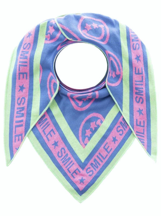 💕 Zwillingsherz Dreieckstuch "Stern Augen" Baumwolle Blau Pink Grün