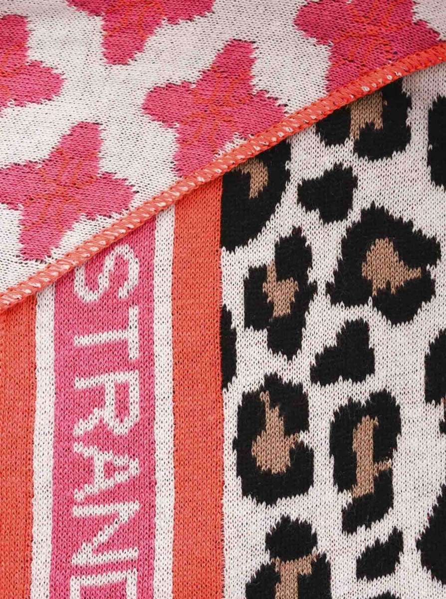 💕 Zwillingsherz Dreieckstuch "Strand Leo" Baumwolle Beige