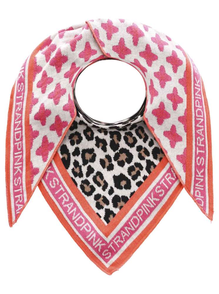 💕 Zwillingsherz Dreieckstuch "Strand Leo" Baumwolle Beige