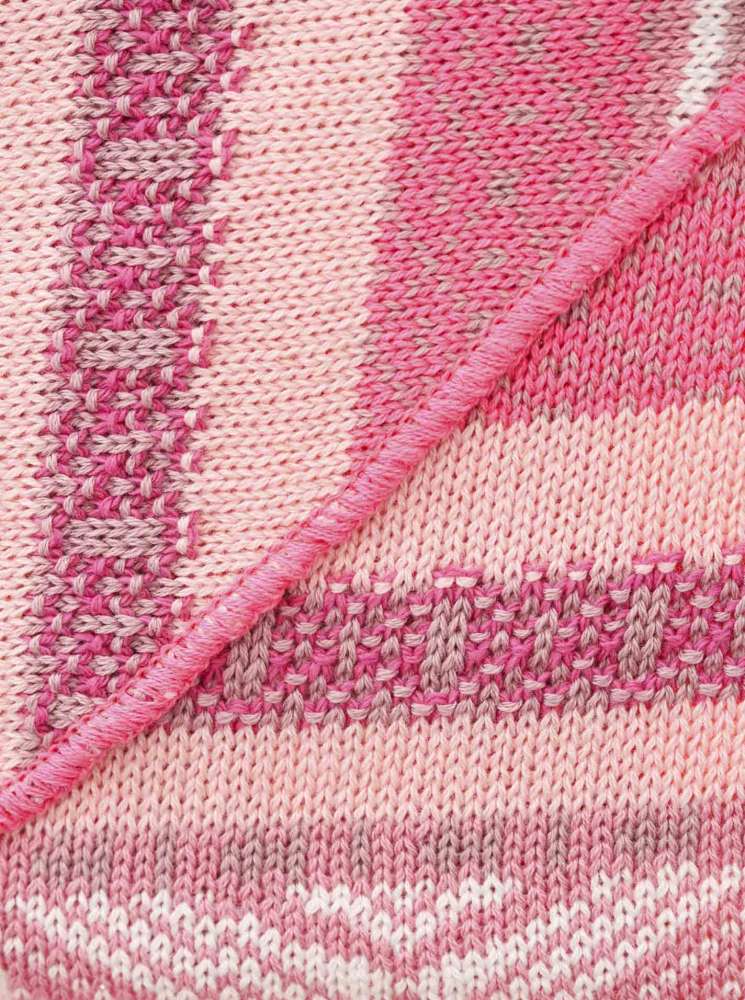 💕 Zwillingsherz Dreieckstuch "Summer Mornings" Baumwolle Pink
