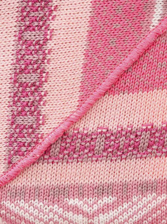 💕 Zwillingsherz Dreieckstuch "Summer Mornings" Baumwolle Pink