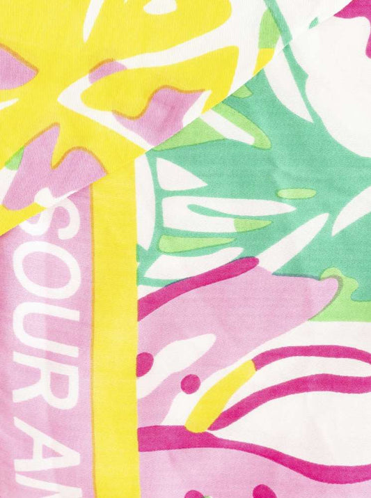 💕 Zwillingsherz Dreieckstuch "Sweet & Happy" 100 % Viskose nachhaltig Gelb