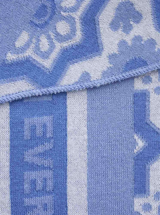 💕 Zwillingsherz Dreieckstuch "Zürich" Baumwolle Blau