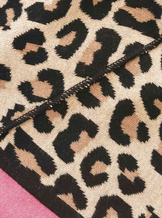 💕 Zwillingsherz Dreieckstuch "Leo Rand" Baumwolle Beige