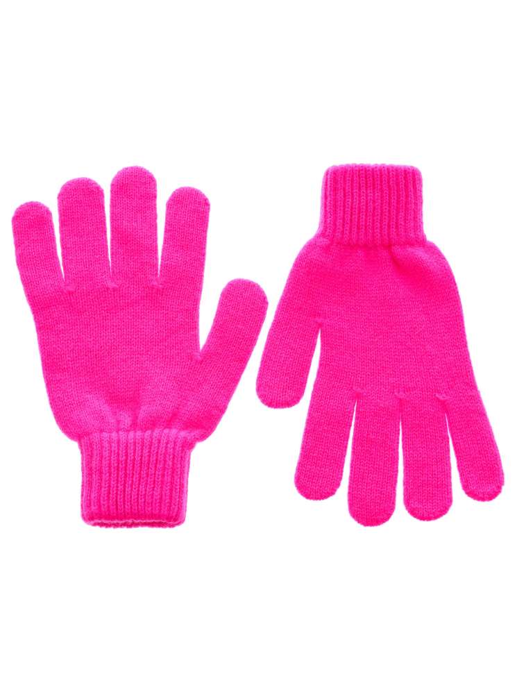 đź’• Zwillingsherz Handschuhe 100 % Kaschmir Cashmere Neonpink